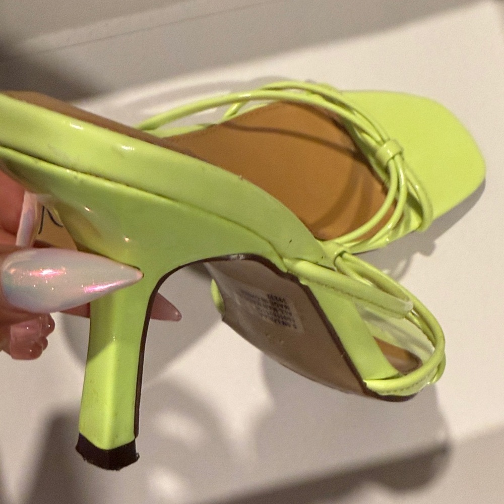 Wild Pair Bright Yellow Women's Sandals - Picture 6 of 7